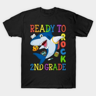 Dabbing 2nd Grade Shark Back To School T-Shirt